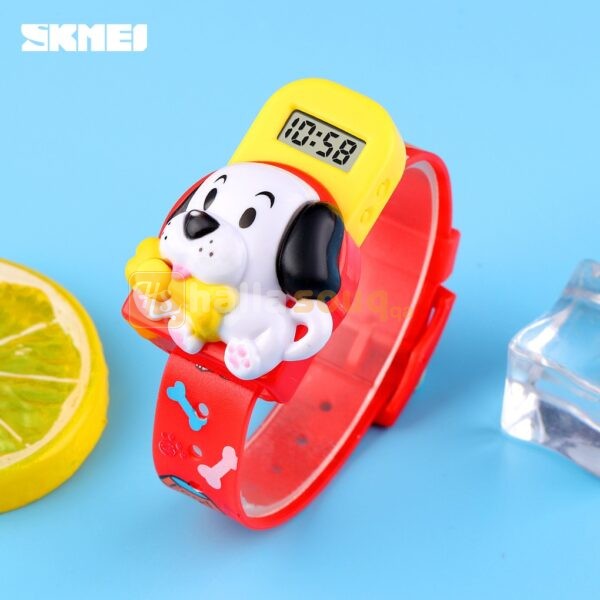 SKMEI SK 1754RD Kids Watch Creative Dog Lovely Cartoon Toys - Red