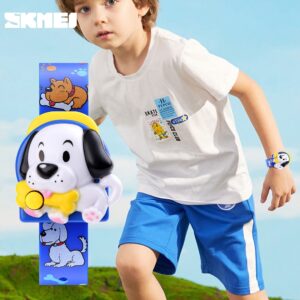 SKMEI SK 1754RD Kids Watch Creative Dog Lovely Cartoon Toys - Red
