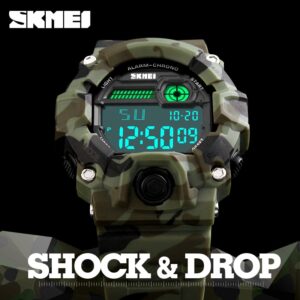 SKMEI SK 1197CMGN Men's Sport Digital Watch - Green Camouflage
