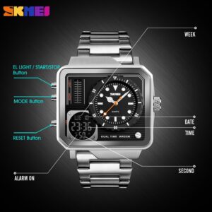 SKMEI SK 1392BK Men's Watch Stainless Steel - Black