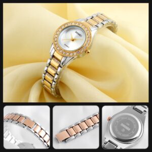 SKMEI SK 1262GD Ladies Watch Stainless Steel Strap - Gold