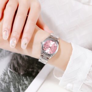 SKMEI SK 1620SIBK Women's INS Stylish Watch Stainless Steel - Silver Black