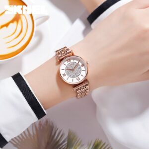 SKMEI SK 1533RG Stylish Elegant Design Women's Watch Rhinestone - Rose Gold