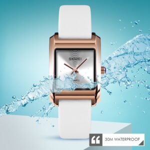 SKMEI SK 1432WT Women's  Leather Watch - White