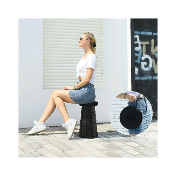 Outdoor Folding Stool - Black