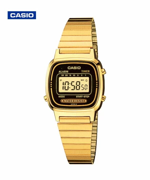 Casio LA-670WGA-1DF Ladies Digital Watch Gold