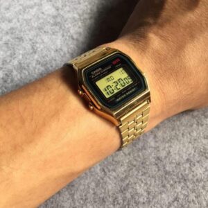 Casio A159WGEA-1DF (JP) Unisex Vintage Youth Digital Watch Japan - Gold