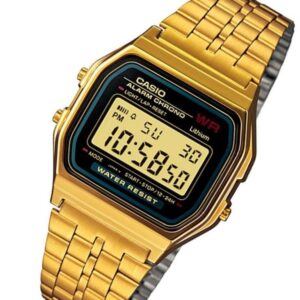 Casio A159WGEA-1DF (JP) Unisex Vintage Youth Digital Watch Japan - Gold