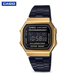 Casio A168WEGB-1BDF Unisex Vintage Youth Digital Watch - Black