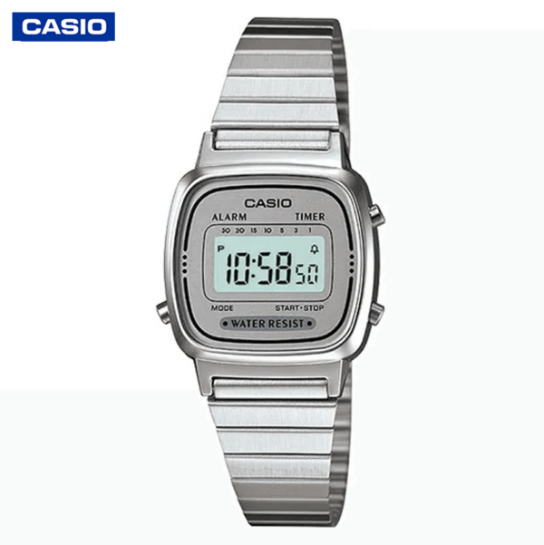 Casio LA-670WA-7DF Ladies Digital Watch Silver