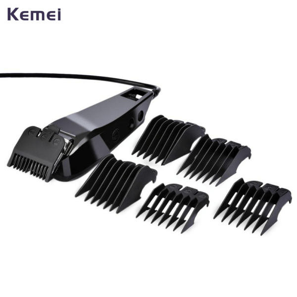 Kemei KM-8819 Electric Hair clipper Ceramic Titanium Hair Trimmer - Black