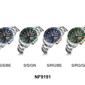 NAVIFORCE NF 9191 Men's Watch Stainless Steel - Silver Black
