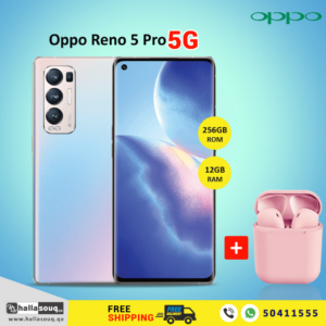 Oppo Reno 5 Pro 5G (12GB RAM, 256GB Storage) - Galactic Silver