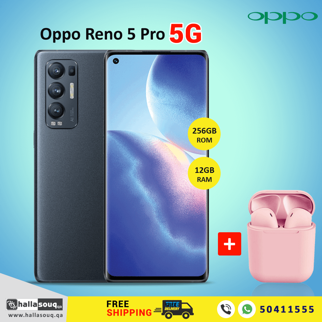 Oppo Reno 5 Pro 5G  (12GB RAM, 256GB Storage) - Starry Black