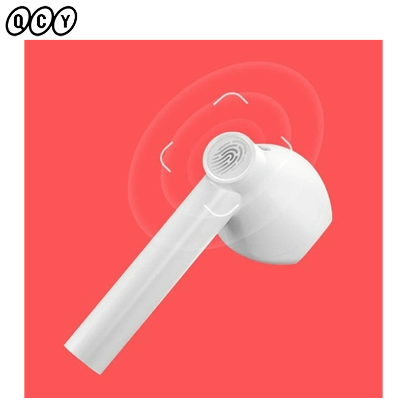 QCY T7 TYPE-C Bluetooth Headset, Wireless Earbuds, Hi-Fi Stereo Touch Control - White