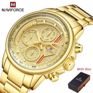 NAVIFORCE NF 9184 Men's watch Stainless Steel - Gold