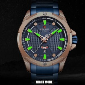 NAVIFORCE NF 9161 Men's Stainless Steel Wristwatch - Silver Black