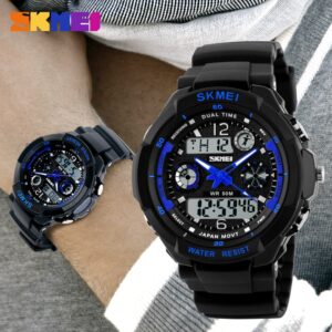 Skmei SK 0931BK Men's Digital led sports watch - Black