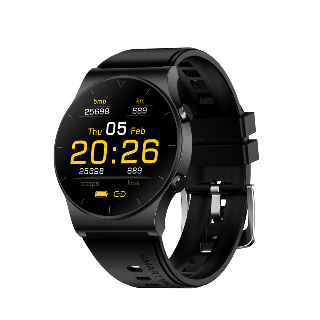 GT2 Pro Smart Watch, 1.28 Inch Display With Health Monitoring - Black