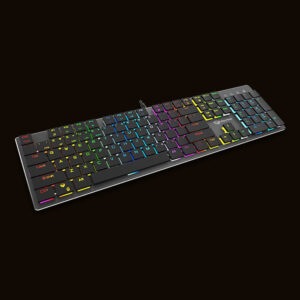 Meetion MT-MK80 Ultra-Thin Mechanical Keyboard with RGB - Black