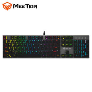 Meetion MT-MK80 Ultra-Thin Mechanical Keyboard with RGB - Black