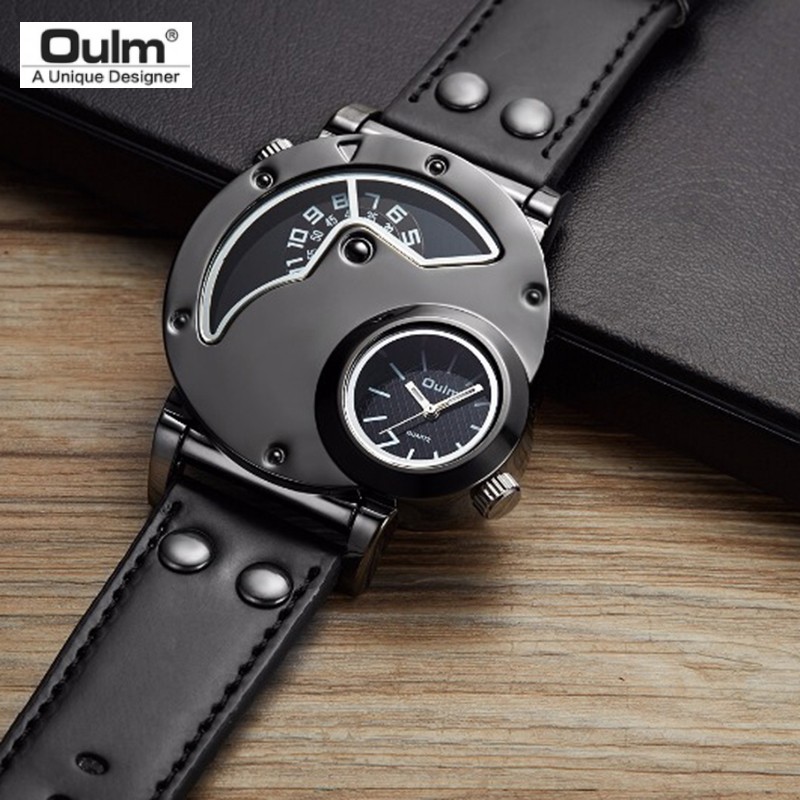 OM 001 Oulm Men's Watch Luxury Leather Strap