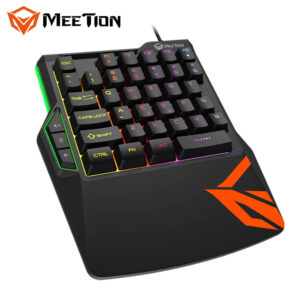 Meetion MT-KB015 One Handed Gaming Keyboard with RGB - Black