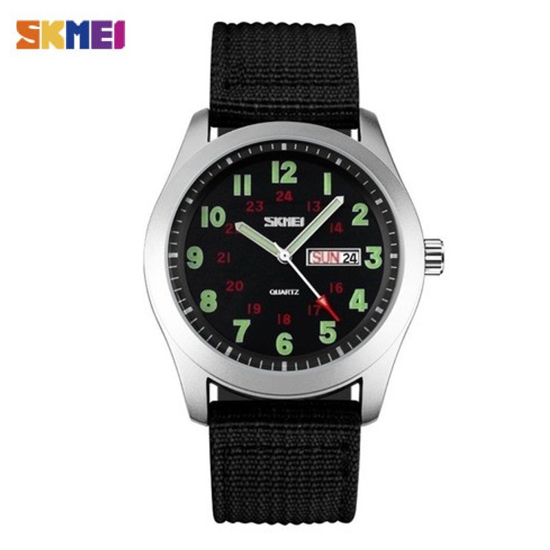 SKMEI SK 9112 Unisex Watch Nylon strap Analog Water resistant Watch Blue