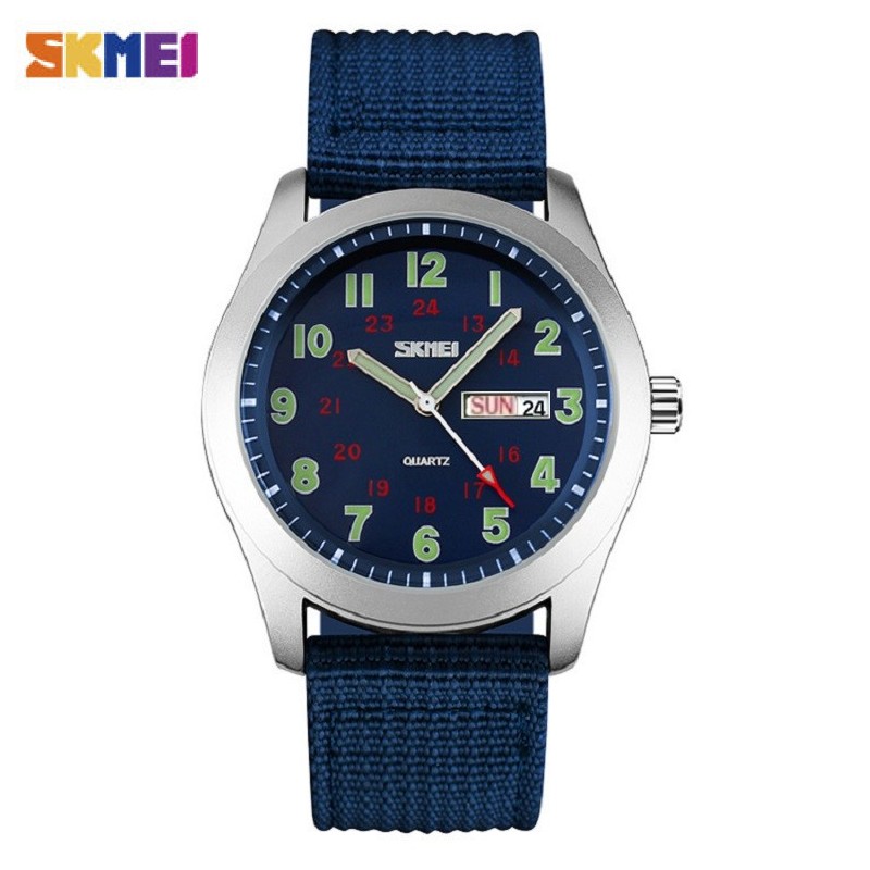SKMEI SK 9112 Unisex Watch Nylon strap Analog Water resistant Watch - Brown