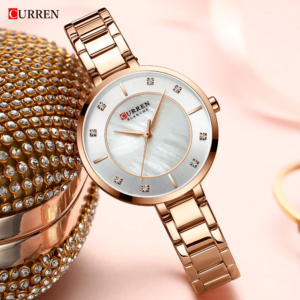Curren 9051/9037 Ladies Fashion Watch with Stainless Steel Band - 2 PCS