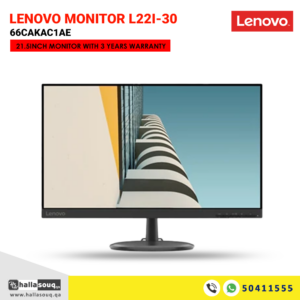 Lenovo Monitor L22i-30 66CAKAC1AE (A21215FL0) 21.5inch Monitor With 3 Years Warranty - Black
