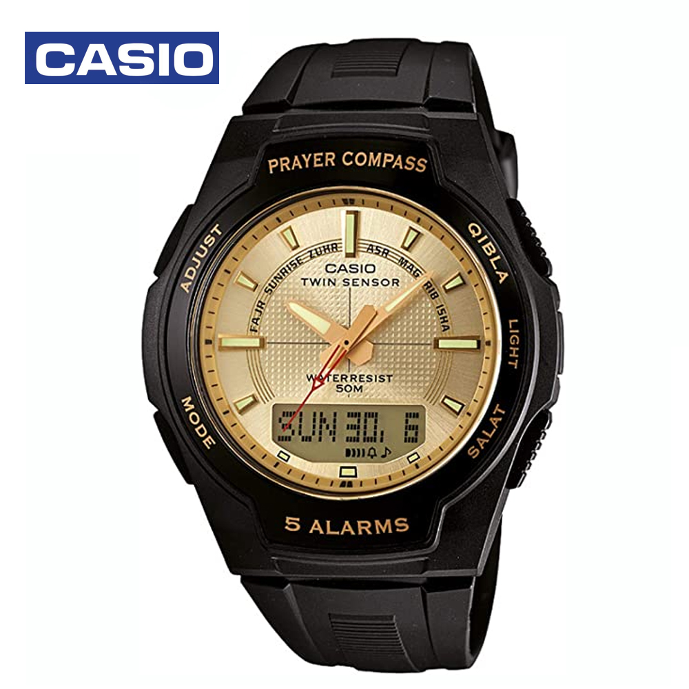 Casio CPW-500H-9AVDR Islamic Prayer Watch with Qibla Direction and Azan Reminder
