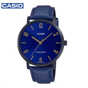 Casio MTP-VT01BL-2BUDF Men's Analog Leather Watch