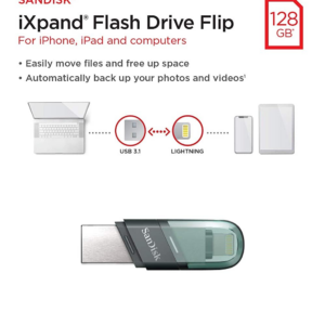 SanDisk 128GB iXpand USB Flash Drive Flip