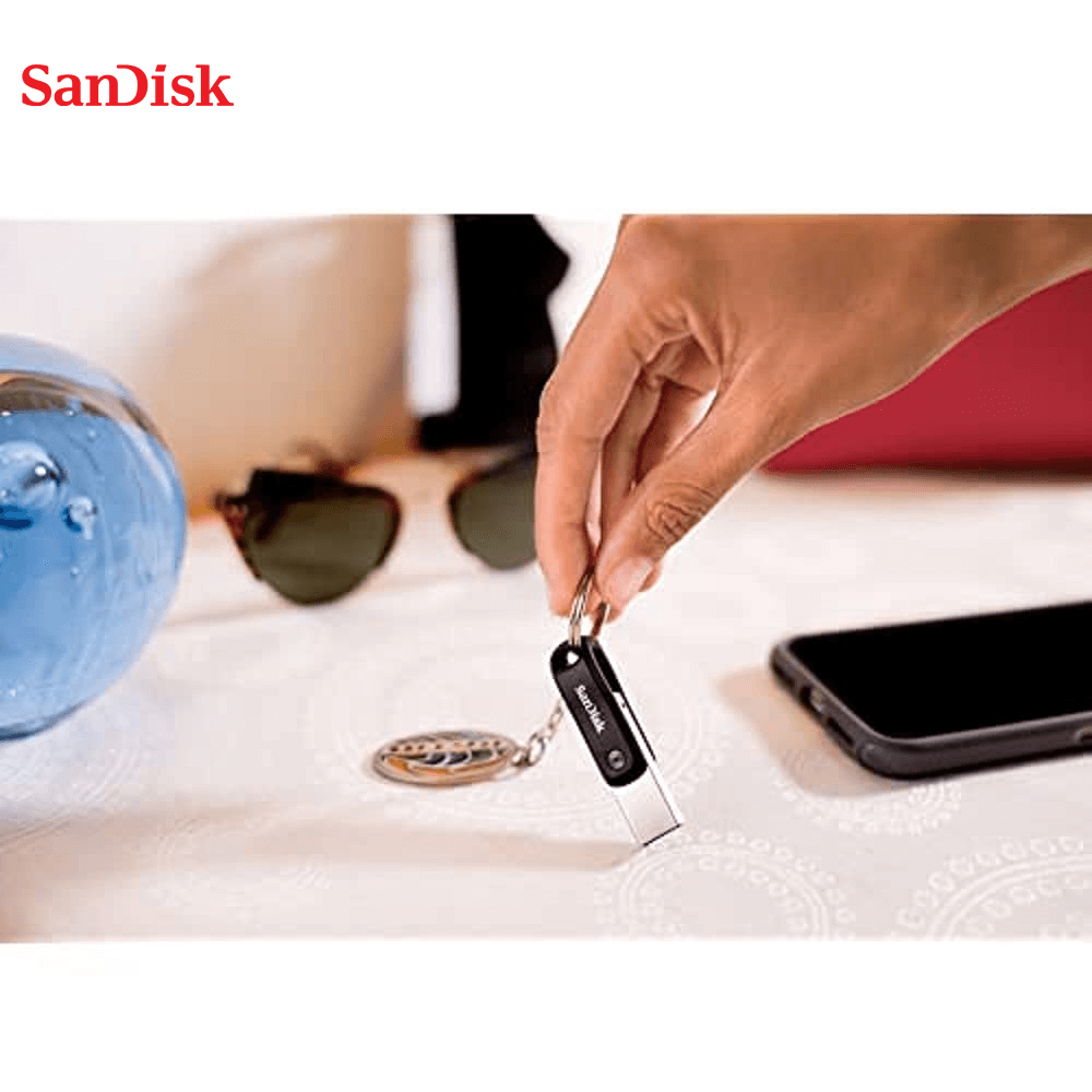 Sandisk 128GB ixpand Flash Driver Go For iPhone, iPad and Computers - Metal