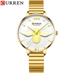 Curren 9061 Ladies Watch with Stainless Steel Band - Gold Gold