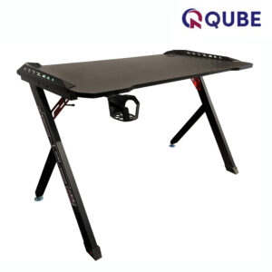 QUBE Levin M2103GD013 RGB Gaming Table - Black