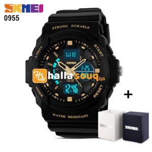 SKMEI SK 0955GD Men's Watch Dual Time - Gold