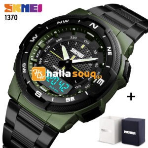 SKMEI SK 1370AG Men's Watch Stainless Steel - Army Green