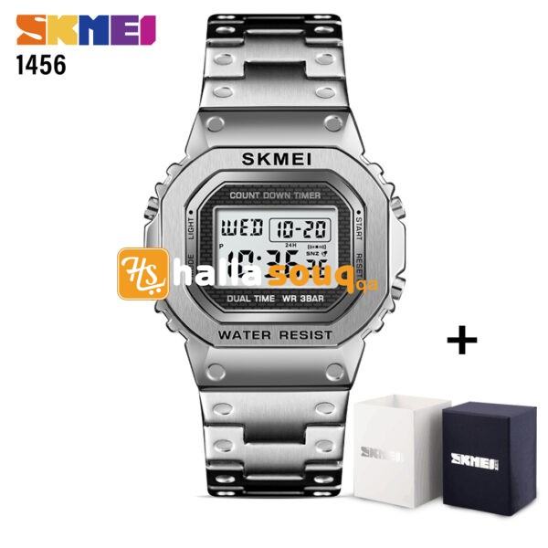 SKMEI SK 1456SI Men's Watch Digital - Silver