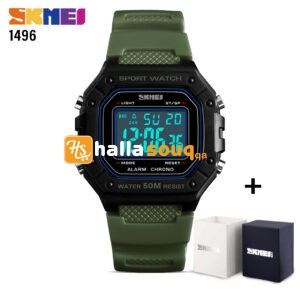 SKMEI SK 1496AG Men's Watch Digital Sport Wristwatch - Army Green