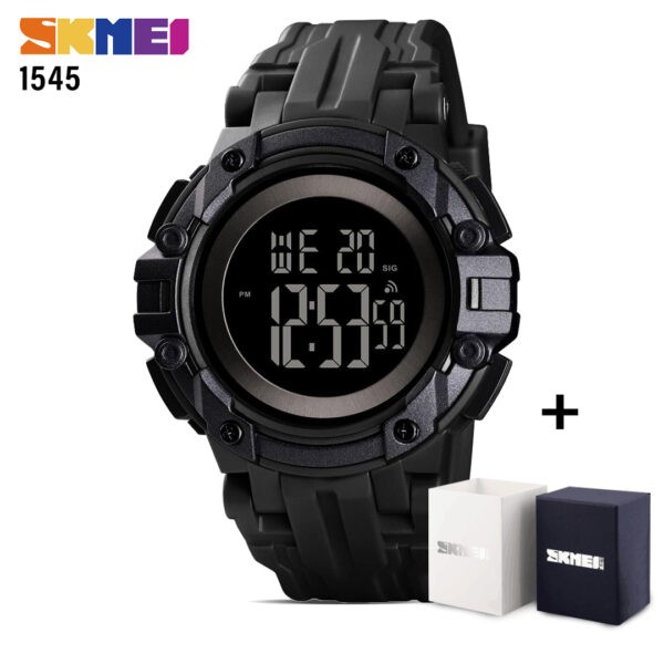 SKMEI SK 1545BKBK Sports Digital Men's Watch - Black Black