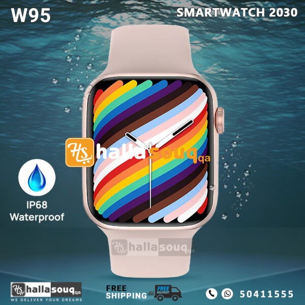 W95 Smart 2030 IP68 Waterproof Smartwatch - Gold