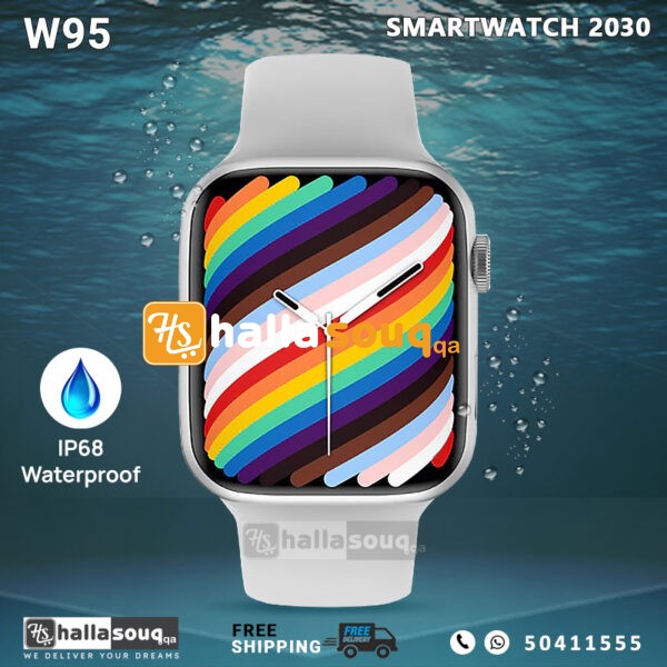W95 Smart 2030 IP68 Waterproof Smartwatch - Silver