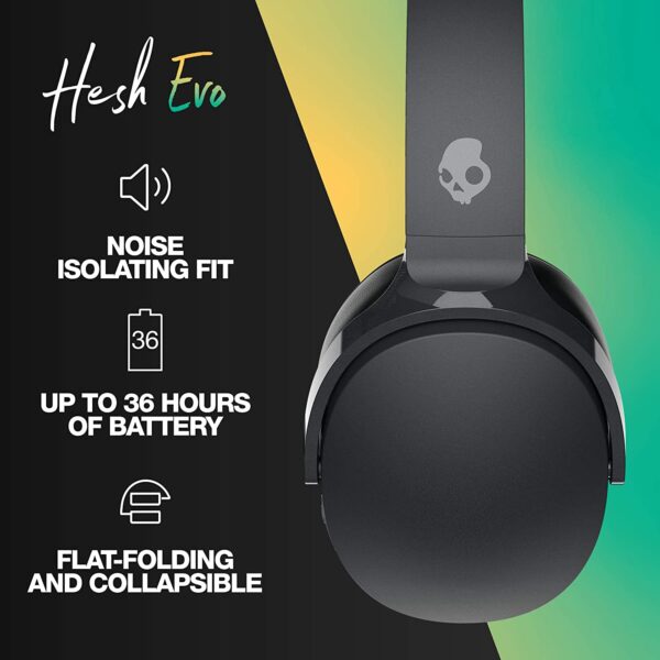Skullcandy Hesh Evo Wireless On Ear Headphone - True Black