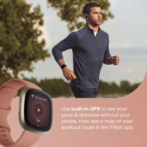 Fitbit Versa 3 Health And Fitness Smart Watch-  Black/Black Aluminum