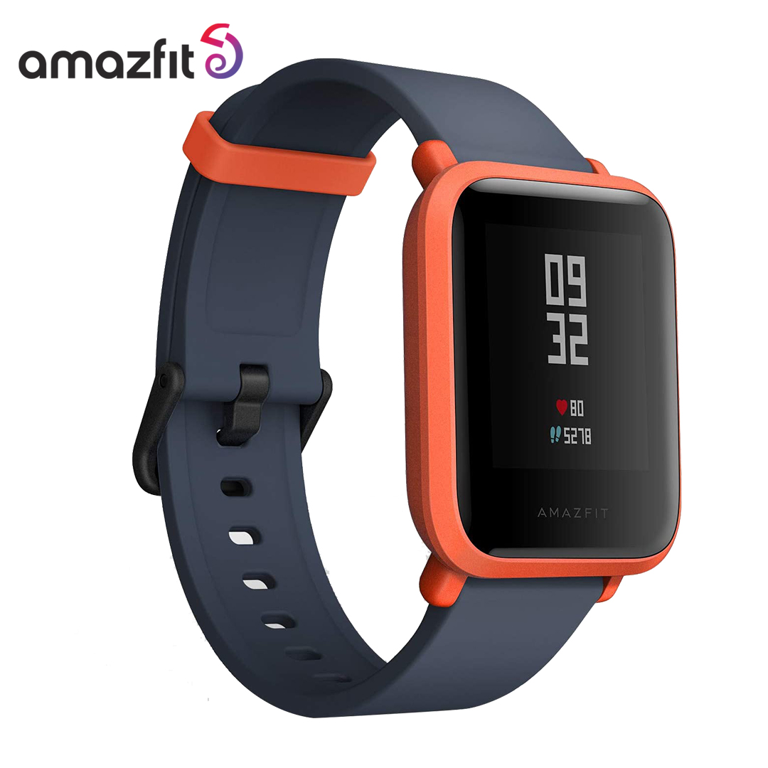 Amazfit Bip Touch Screen IP68 GPS Gloness Smart watch Heart Rate 45 Days Standby - Cinnabar Red