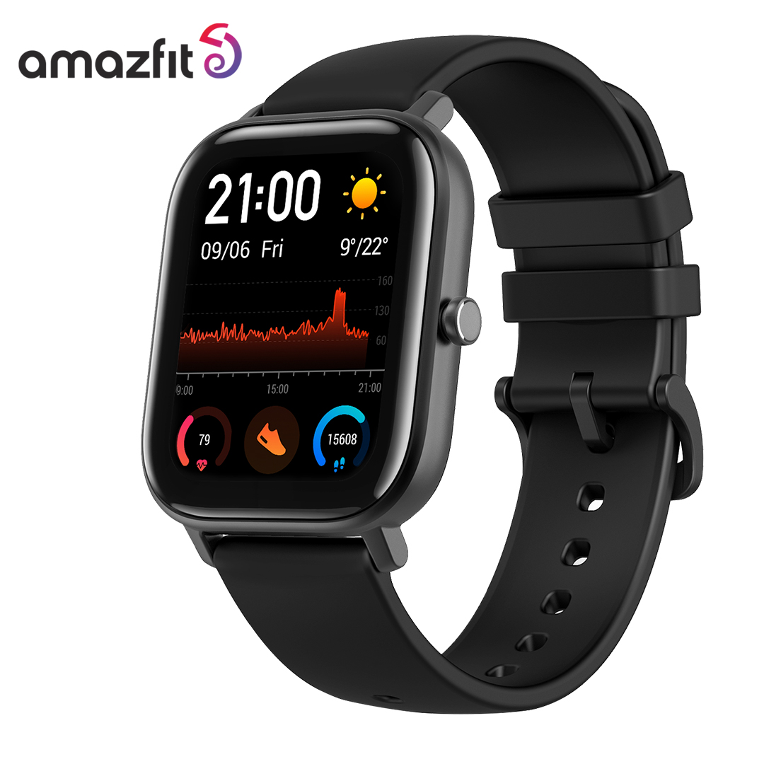 Amazfit GTS 5 Bar Water Resistance Smart Watch 14Days Battery Music Control - Obsidian Black