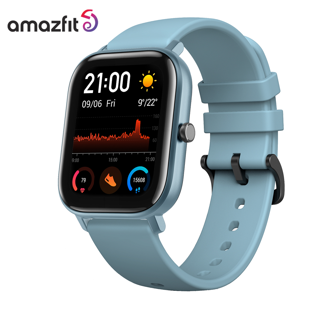 Amazfit GTS 5 Bar Water Resistance Smart Watch 14Days Battery Music Control - Steel Blue