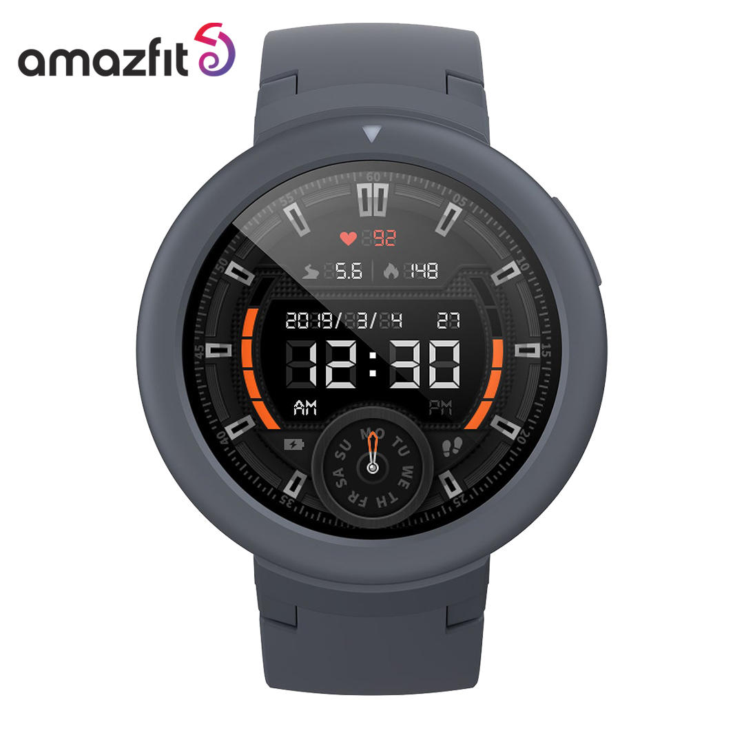 Amazfit Verge Lite IP68 Smart Watch GPS GLONASS Long Battery Life AMOLED Display for Android and iOS - Shark Gray